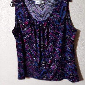 JONES STUDIO SEPARATES   BEAUTIFUL, CLASSY SLEEVELESS TOP. PURPULE, PINK, BLACK.